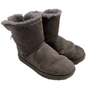 Grey Ugg Bailey bow mini